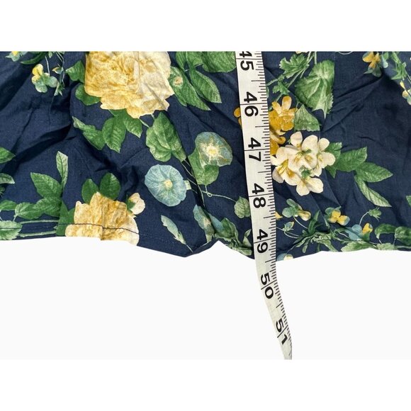 Old Navy S Baby Doll Beachy Hippie Tropical Boho Maxi Smocked Back Slip Dress - Picture 9 of 12